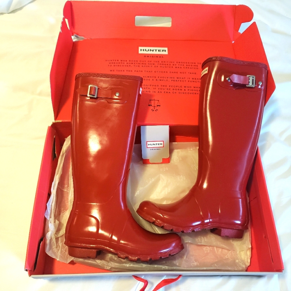 Red Hunter Boots